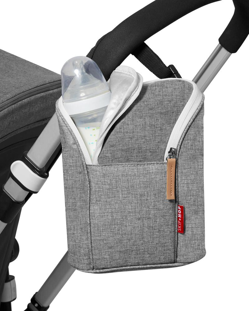 Grab & Go Double Bottle Bag Heather Grey Melange