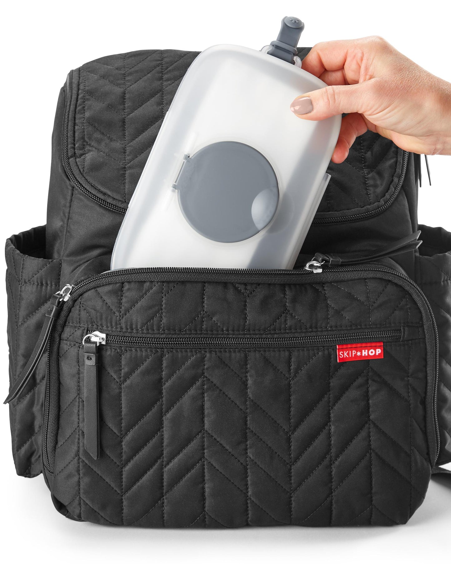 Grab & Go Snug Seal Wipes Case - Grey