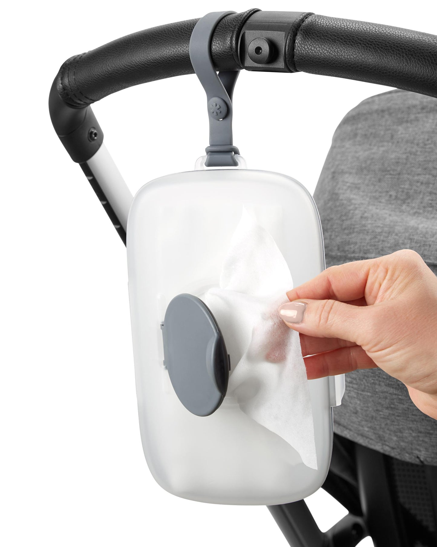 Grab & Go Snug Seal Wipes Case - Grey