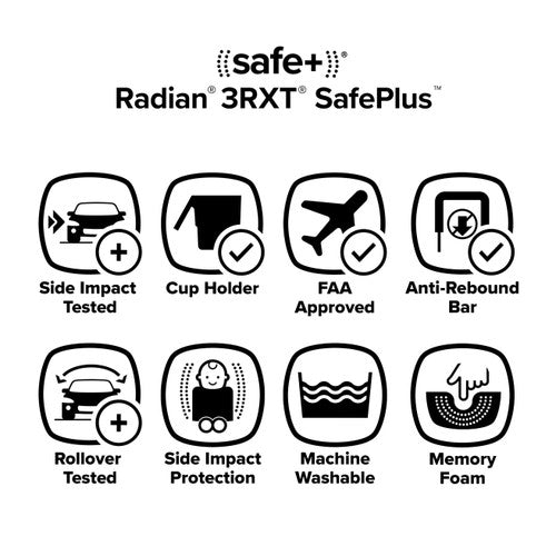 Diono Radian 3RXT SafePlus 4in1 Booster And Convertible Car Seat