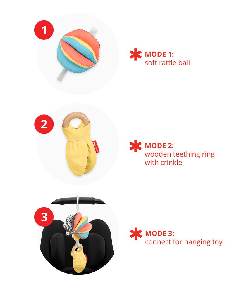 Discoverosity 3-in-1 Montessori-Inspired Baby Stroller Toy