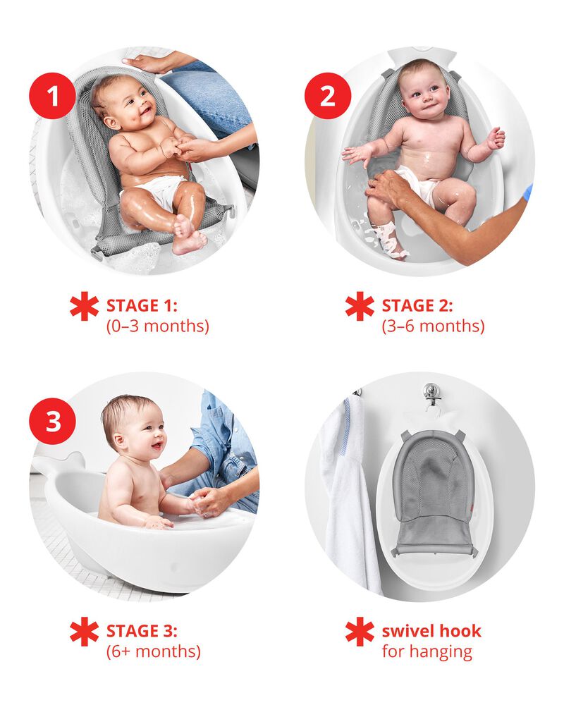 MOBY Smart Sling 3-Stage Tub - White