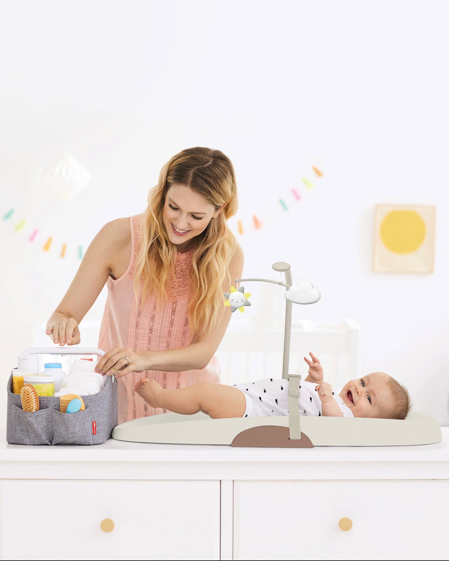 Nursery Style Wipe-Clean Changing Pad - Oat