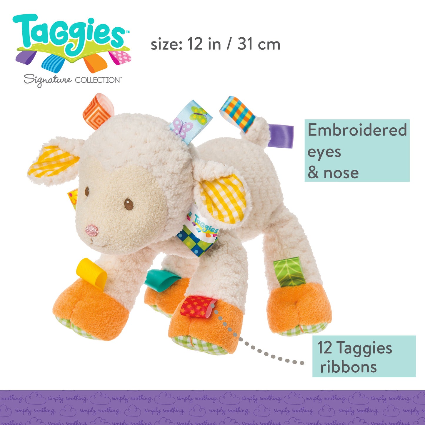 Mary Meyer Taggies Sherbet Lamb – 12″