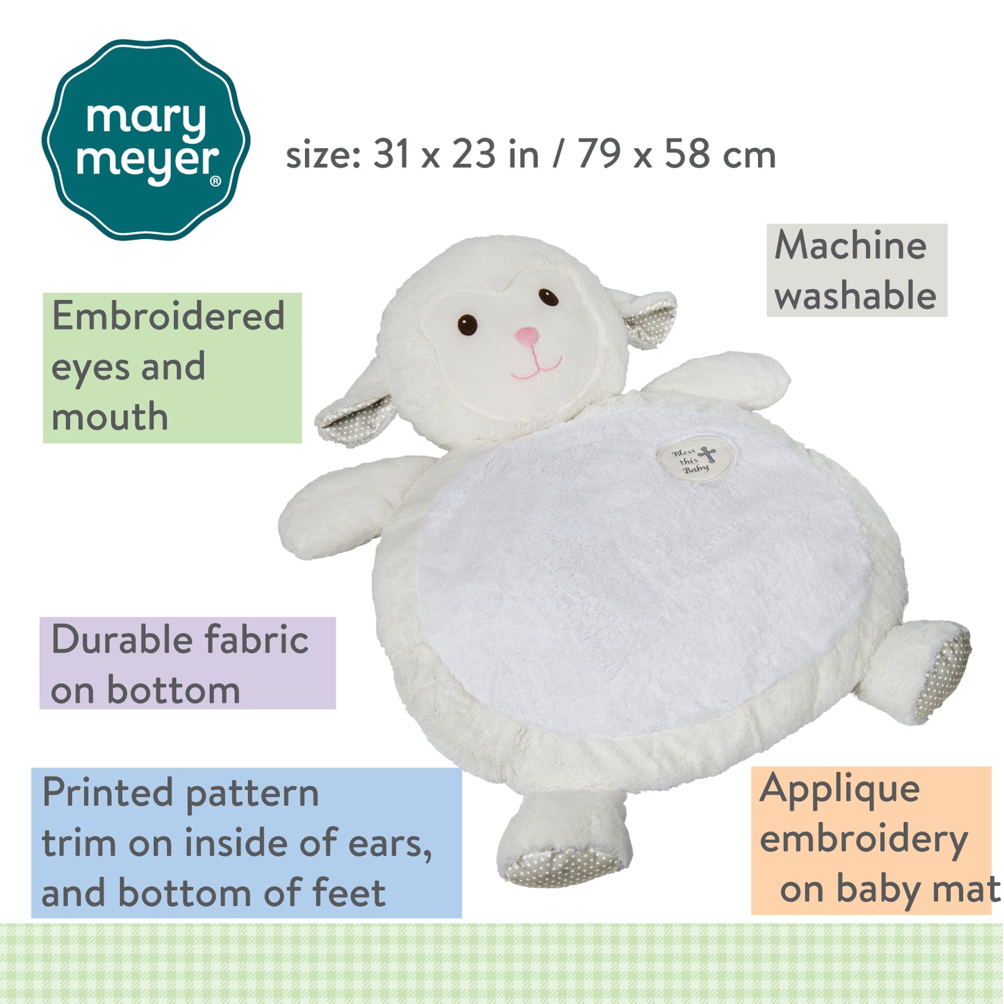 Mary Meyer Lamb Baby Mat – 31×23″