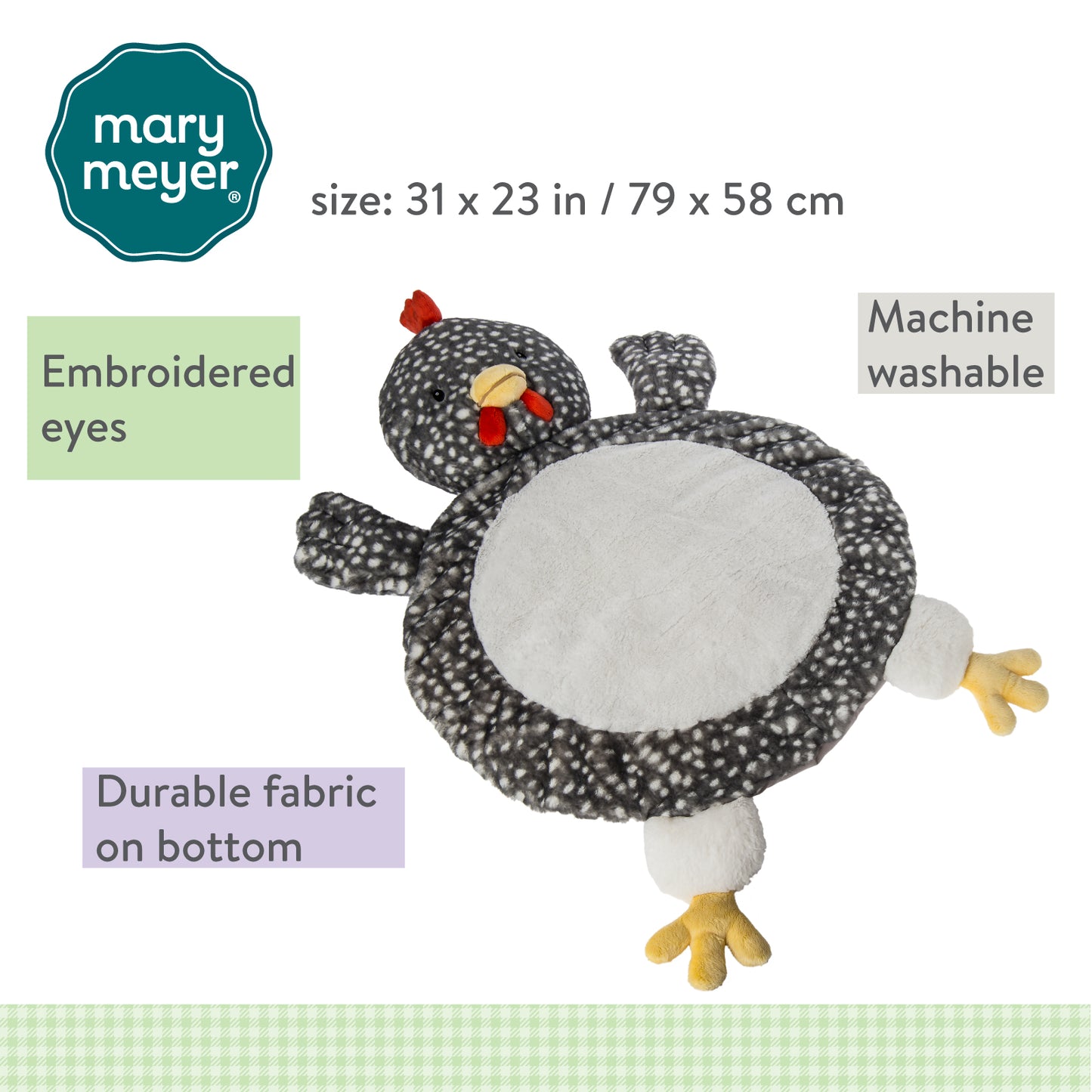 Mary Meyer Rocky Chicken Baby Mat – 31×23″