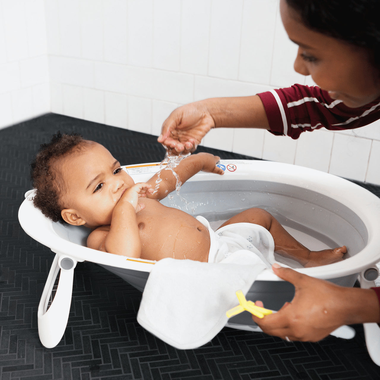 boon NAKED 2-Position Collapsible Bathtub