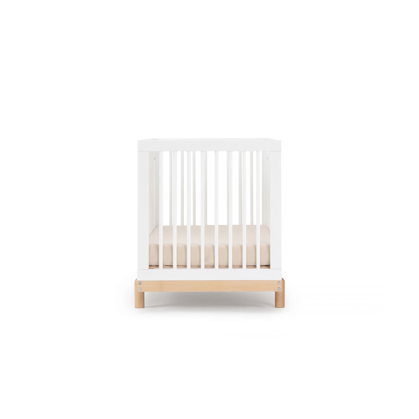 Bliss 4-in-1 convertible crib, white/natural