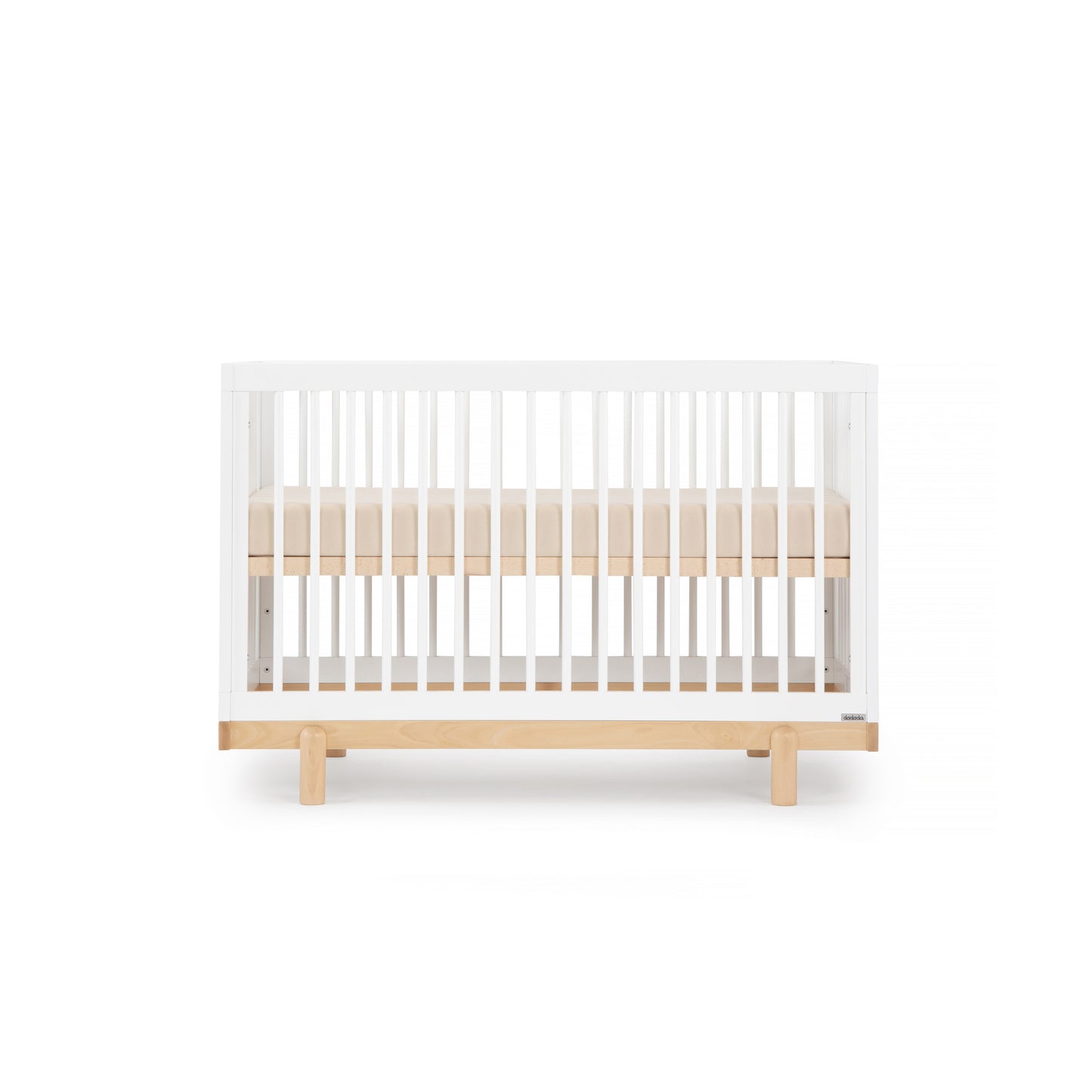 Bliss 4-in-1 convertible crib, white/natural