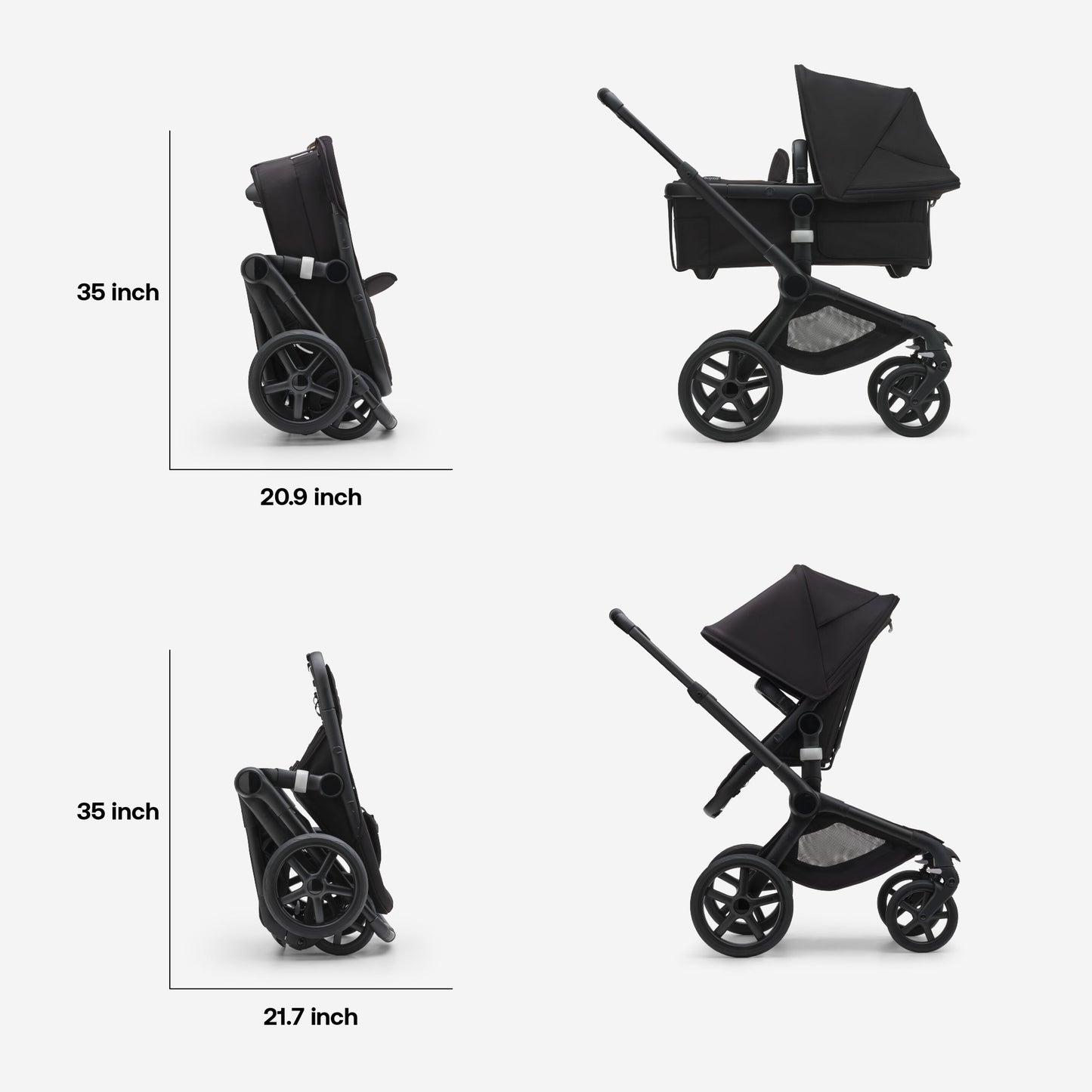 Bugaboo Fox 5 complete BLACK/MIDNIGHT BLACK-MISTY WHITE