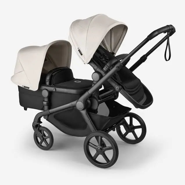 Bugaboo Kangaroo Single to Double Complete Stroller - BLACK/MIDNIGHT BLACK/MISTY WHITE