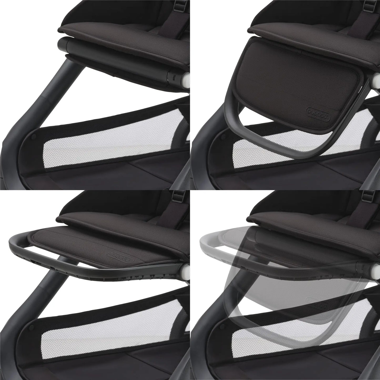 Bugaboo Dragonfly Seat and Bassinet Complete - BLACK/DESERT TAUPE-DESERT TAUPE
