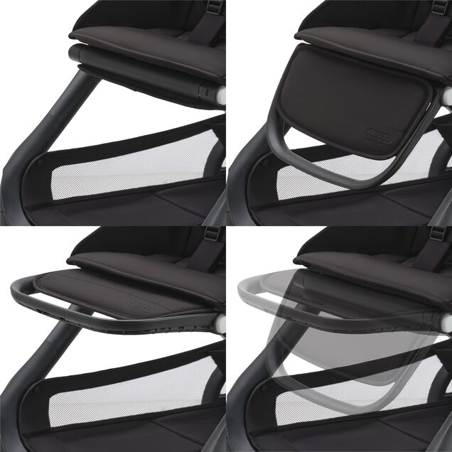 Bugaboo Dragonfly seat complete Stroller - GRAPHITE/MIDNIGHT BLACK/SKYLINE BLUE