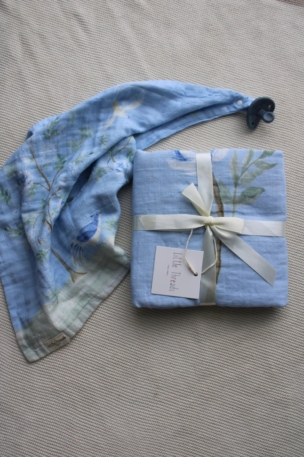 Bundle The Dove Muslin Blanket and Lovey