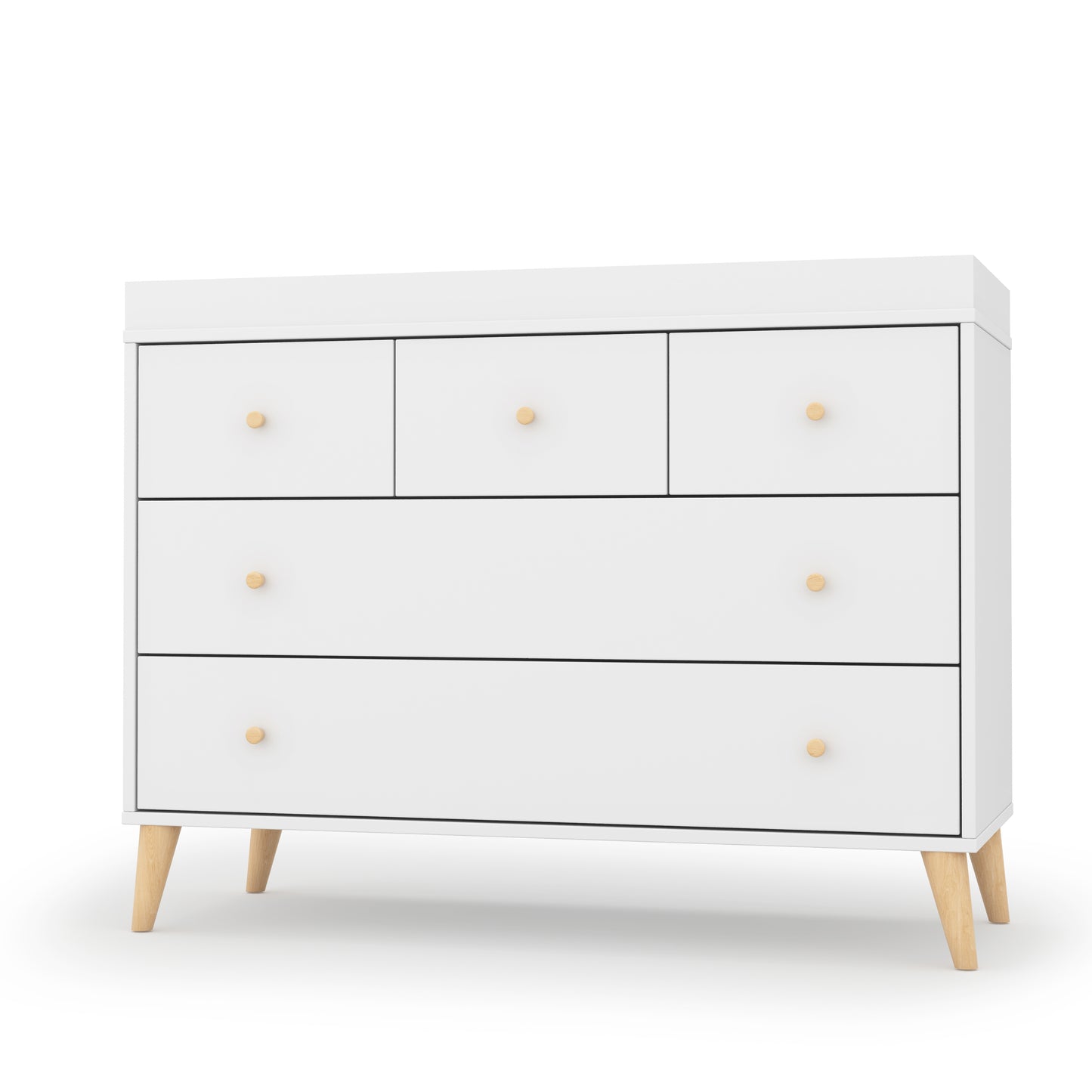 Austin 3-drawer dresser - white/natural