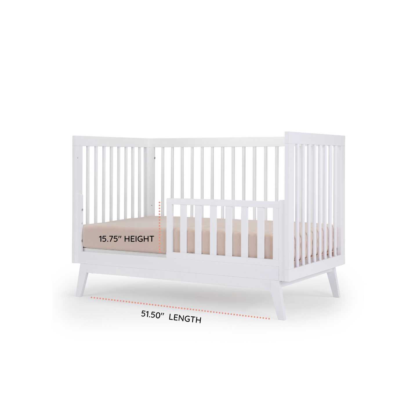 Soho 3-in-1 convertible crib, white