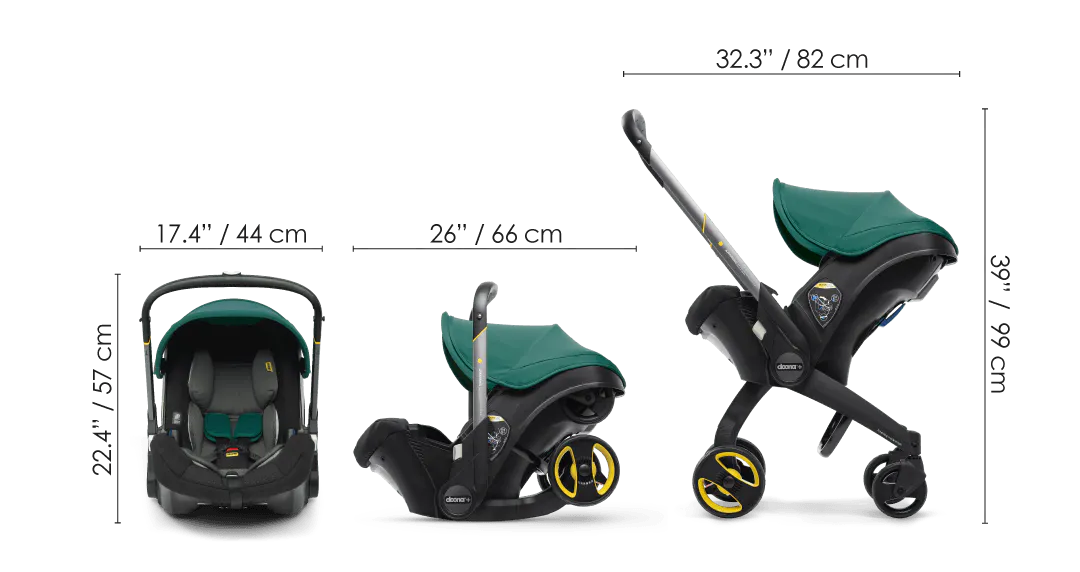 Doona+ Infant Car Seat + Stroller - Desert Green