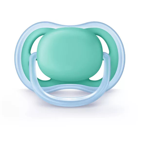 Philips Avent 2pk Ultra Air Pacifier 6-18 Months - Blue/Green