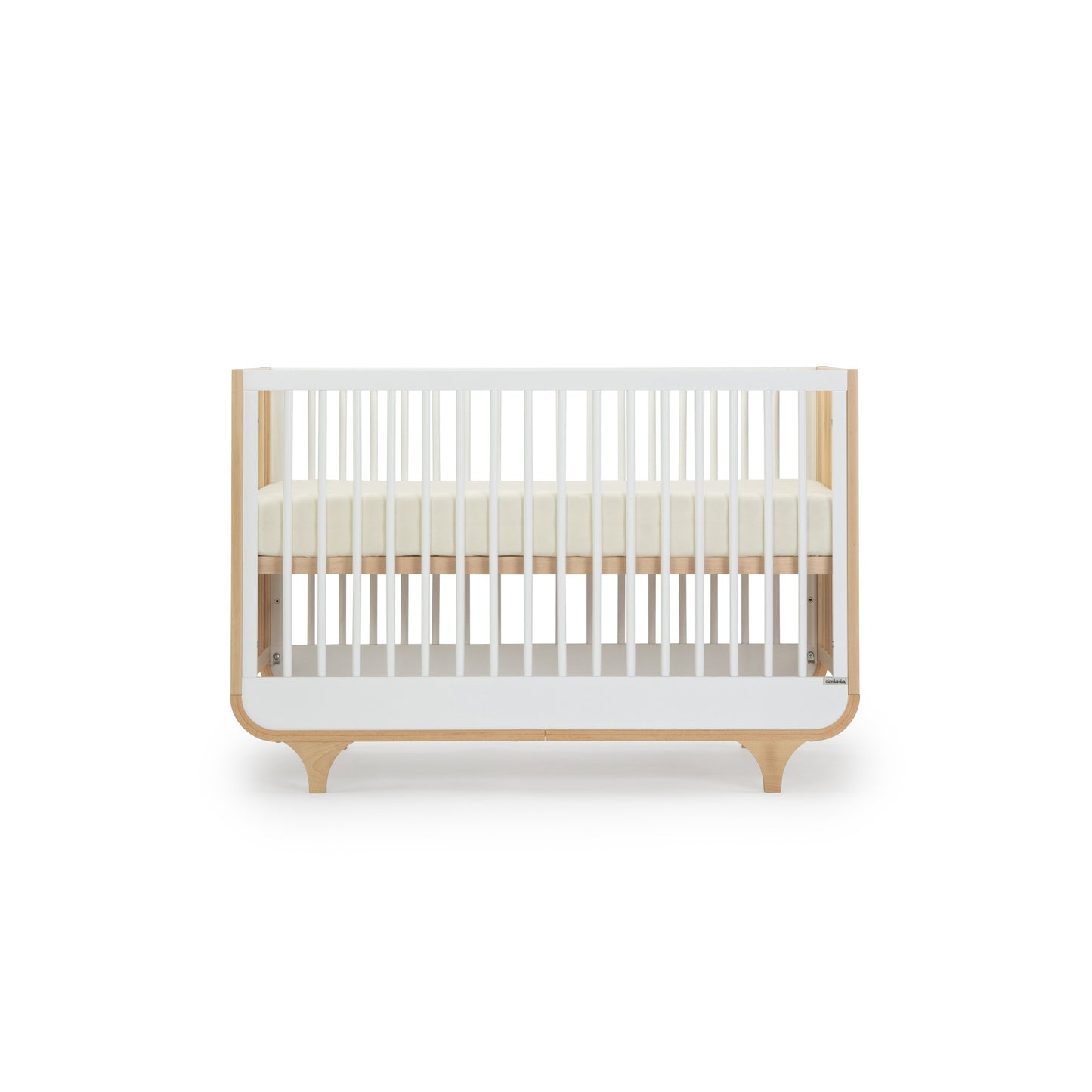 Jolly 3-in-1 convertible crib - white/natural