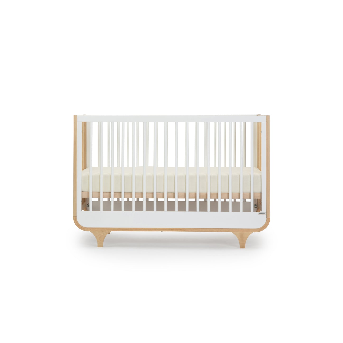 Jolly 3-in-1 convertible crib - white/natural