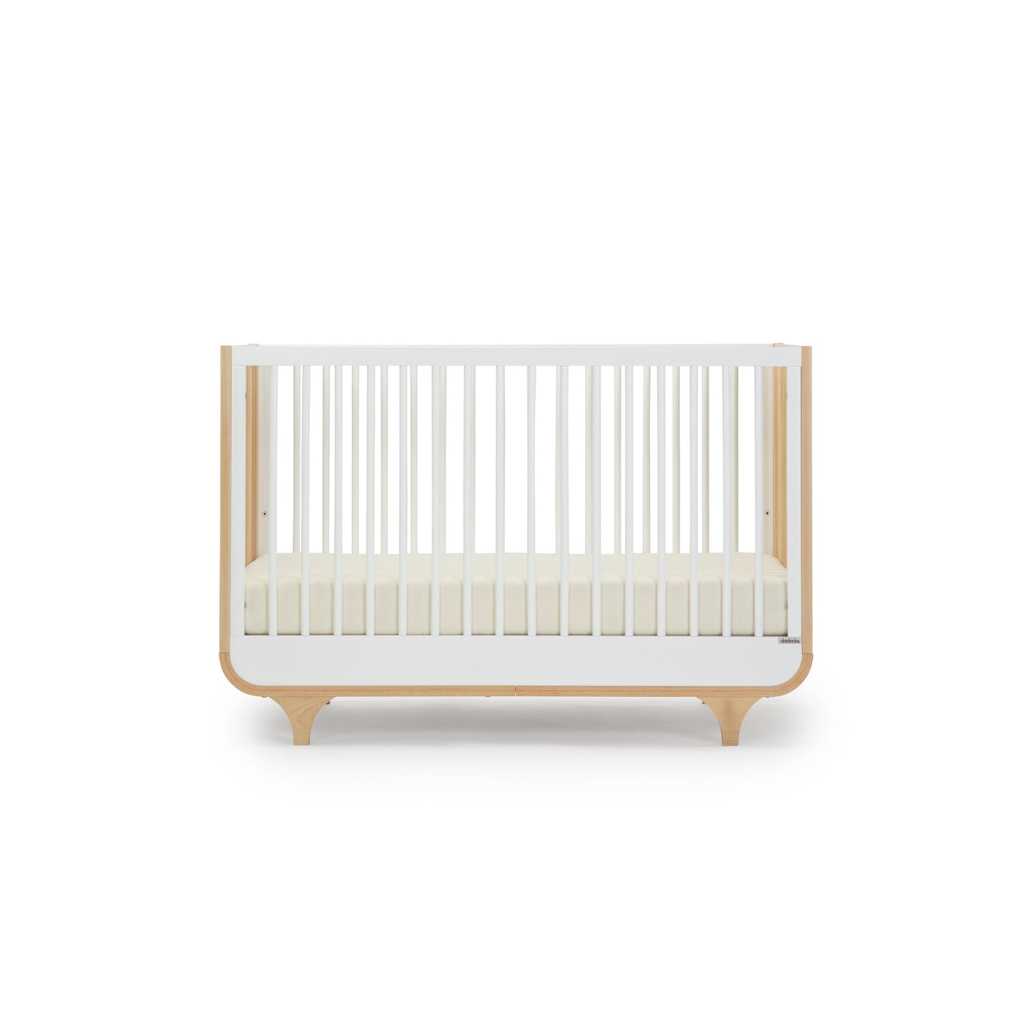 Jolly 3-in-1 convertible crib - white/natural