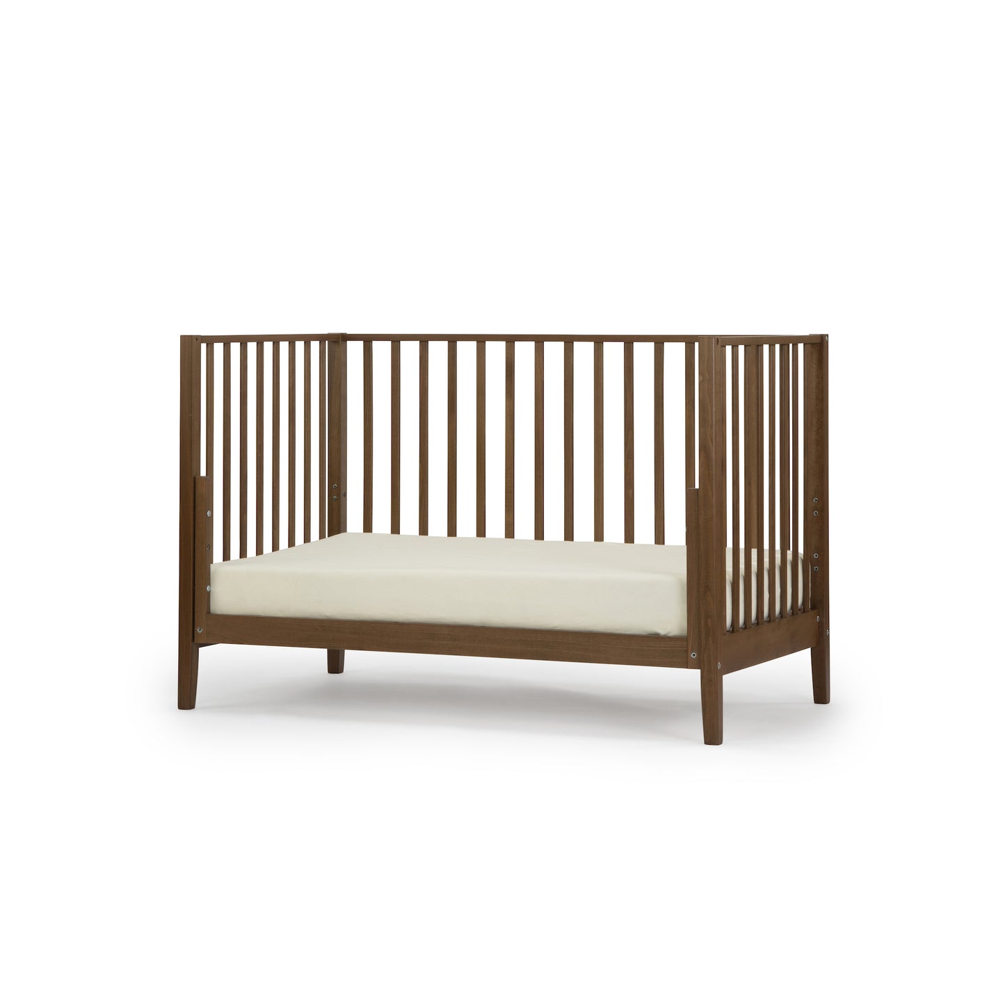 Lala 3-in-1 convertible crib, walnut