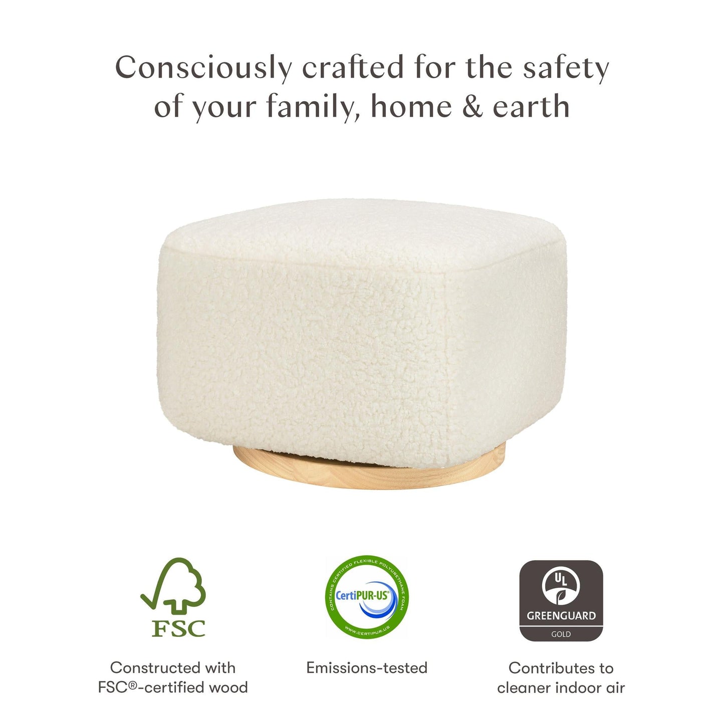 Babyletto Kiwi Gliding Ottoman