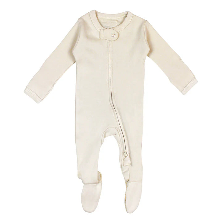 Organic 2-Way Zipper Footie (0-3m)
