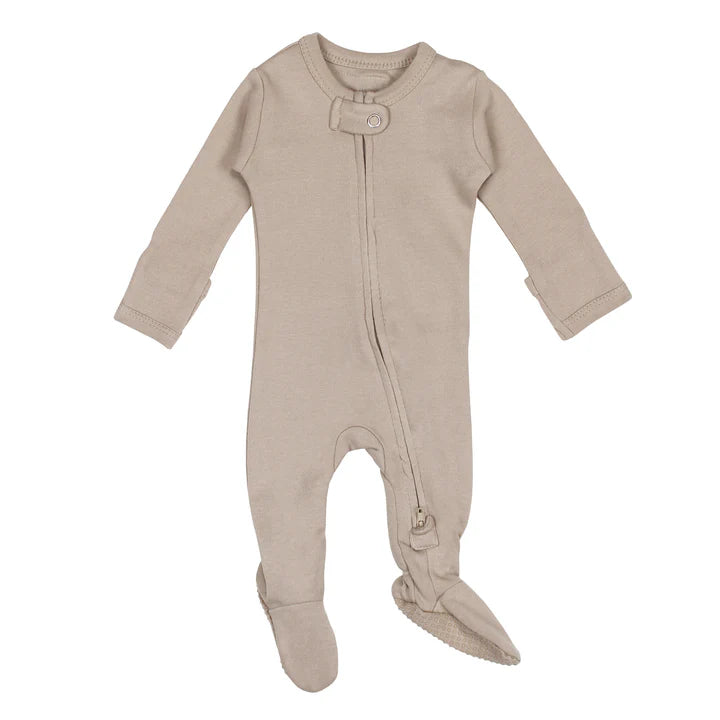 Organic 2-Way Zipper Footie (0-3m)