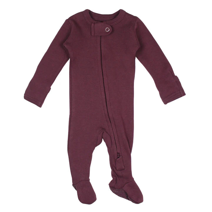 Organic 2-Way Zipper Footie (0-3m)