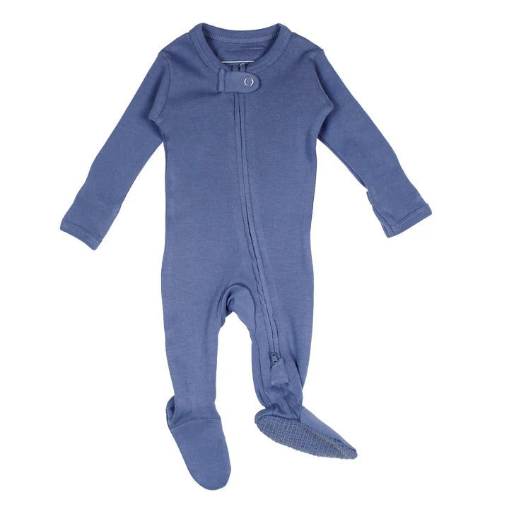 Organic 2-Way Zipper Footie (0-3m)