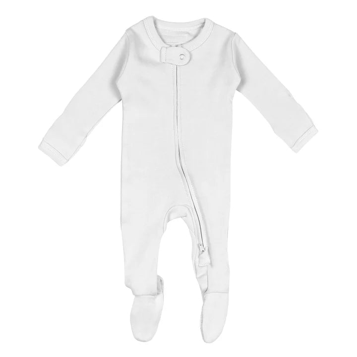 Organic 2-Way Zipper Footie (0-3m)
