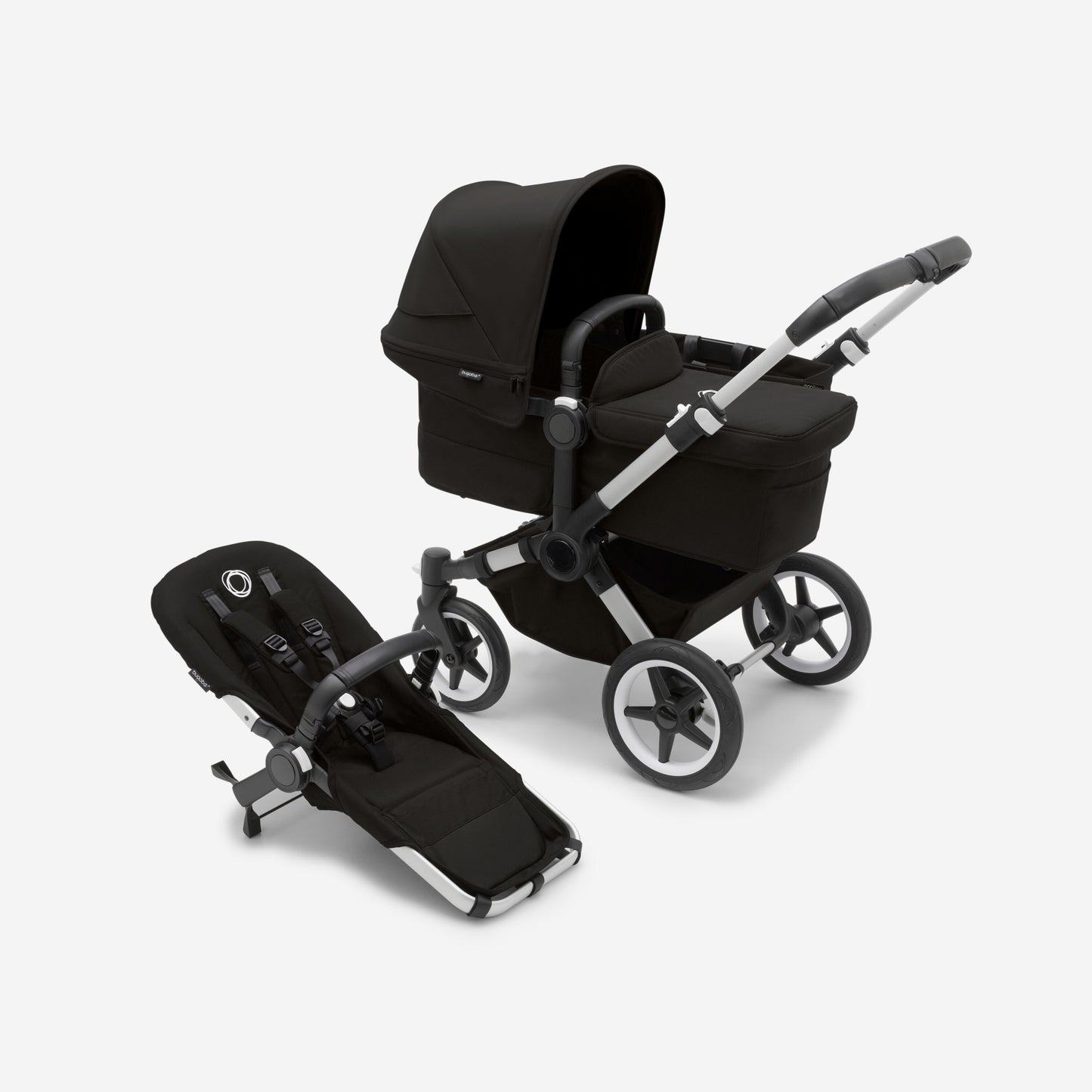 Bugaboo Donkey5 Complete Stroller - ALU/MIDNIGHT BLACK/MIDNIGHT BLACK