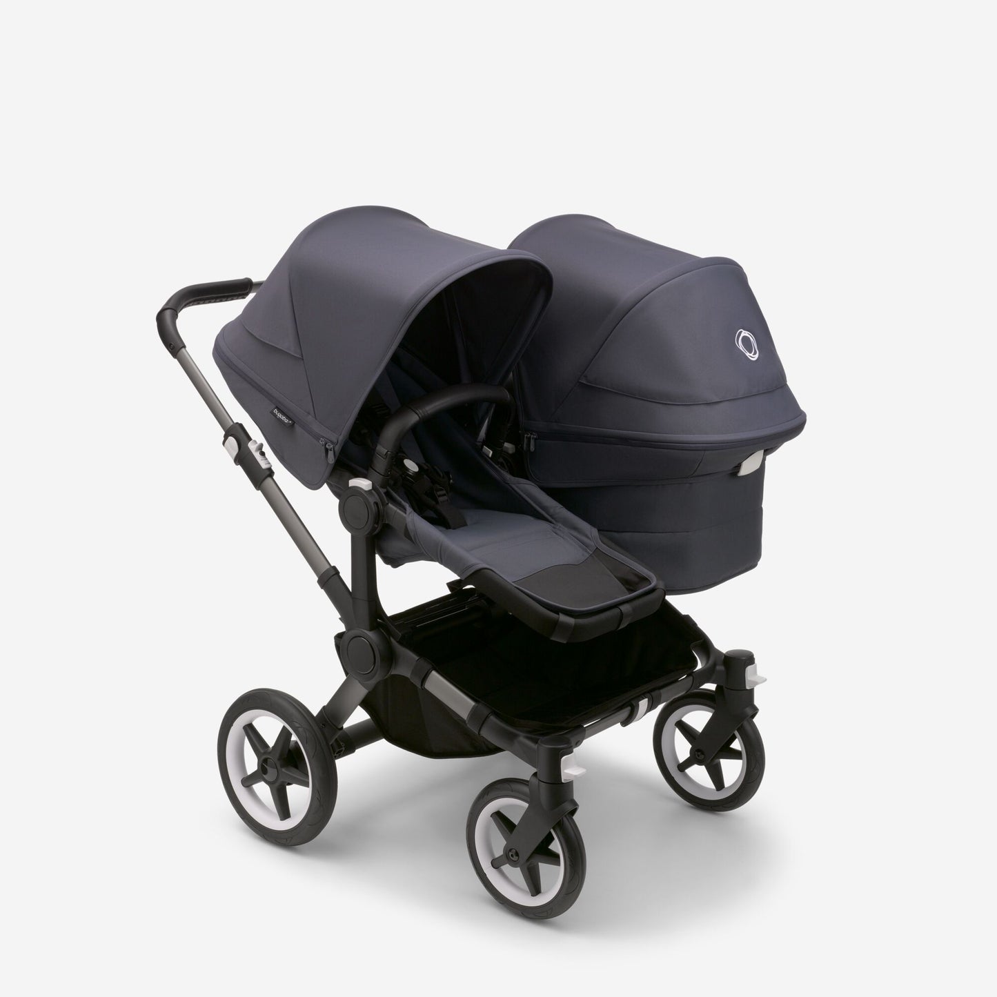 Bugaboo Donkey5 Complete Stroller - GRAPHITE/STORMY BLUE/STORMY BLUE