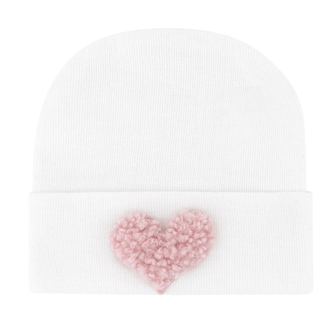 Ely's & Co Newborn Hospital Hats - Pink & White
