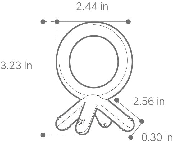 Comotomo Silicone Teether - Orange