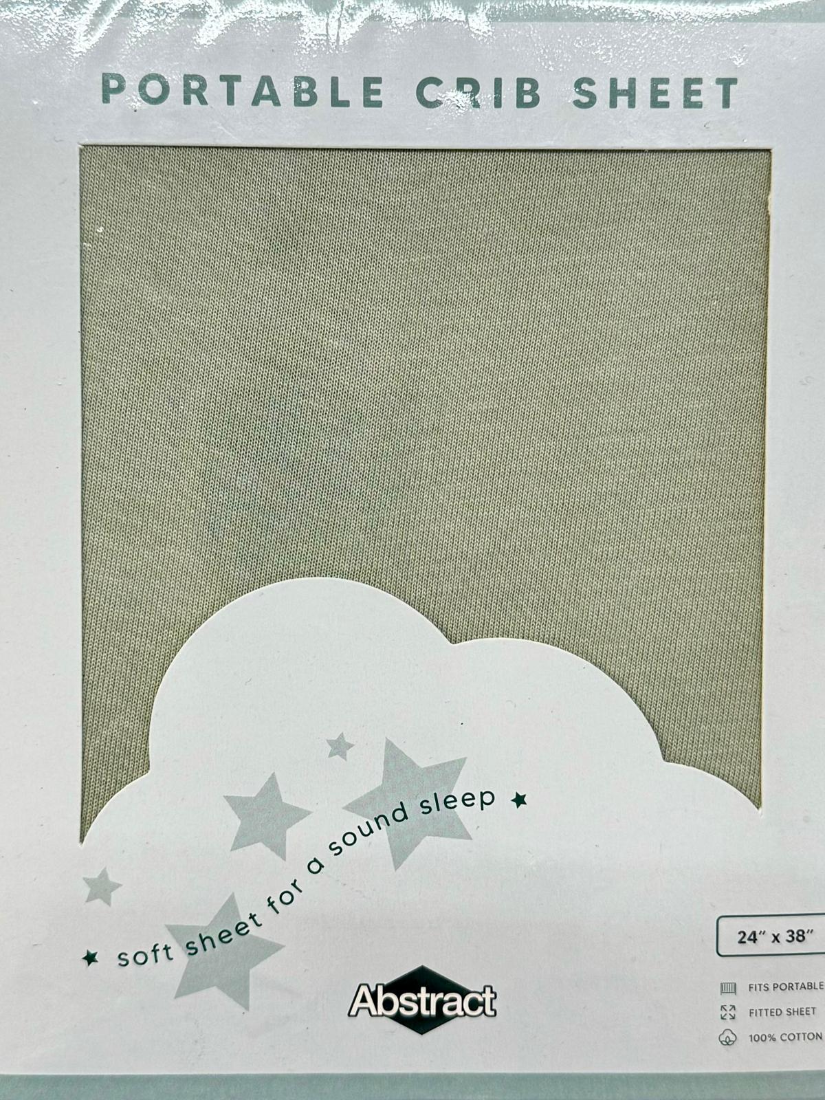 Abstract Portable & Mini Crib Sheet (100% Cotton Knit)