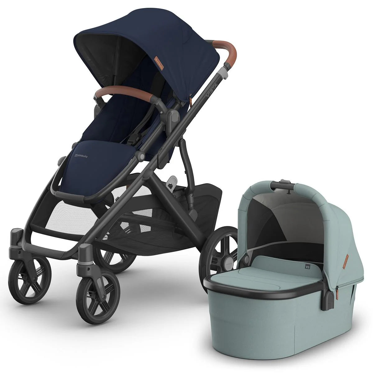 UPPAbaby Vista V3 Stroller & Bassinet V3 Bundle - Noa / Kenzi