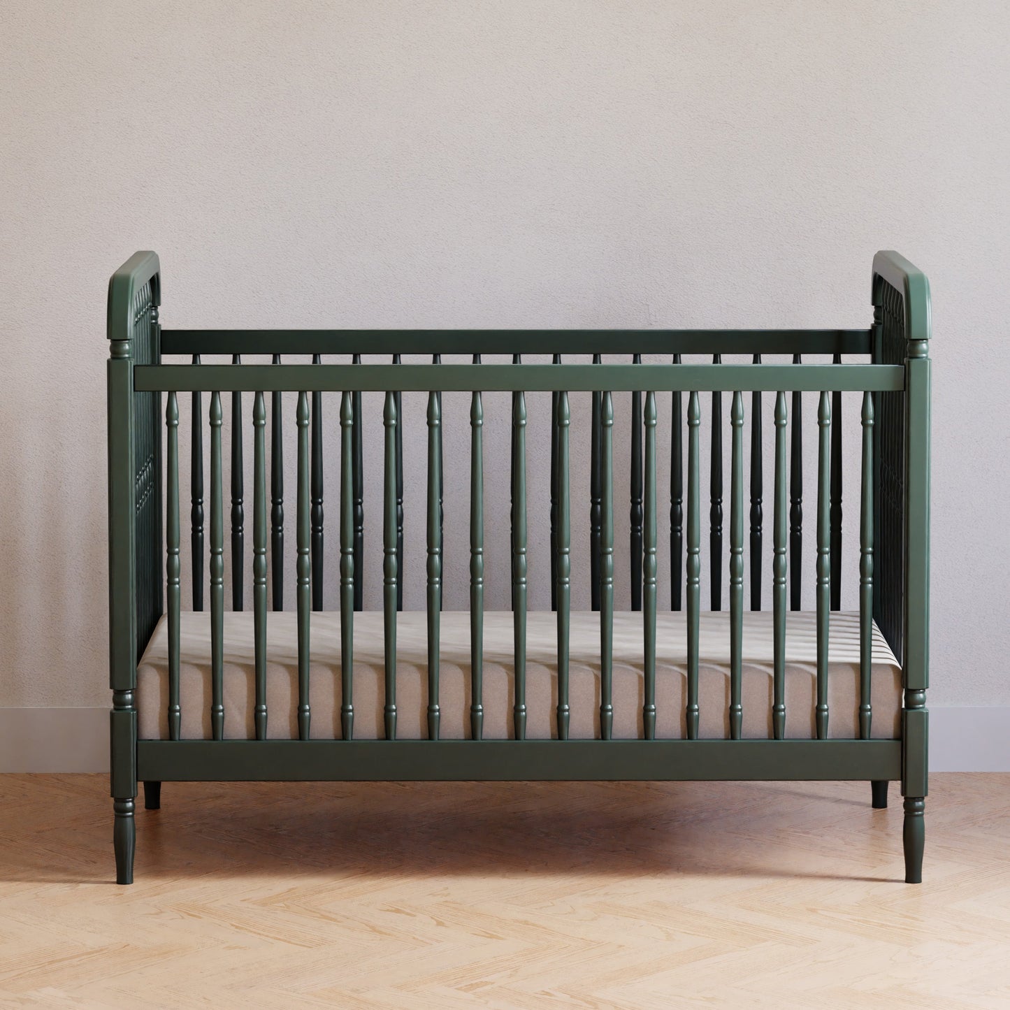 Namesake Liberty 3-in-1 Convertible Spindle Crib with Toddler Bed Conversion Kit