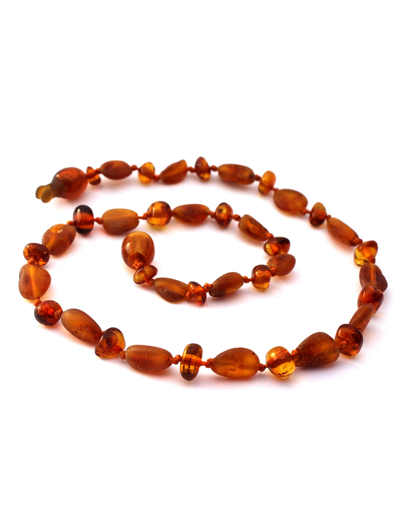 Momma Goose Genuine Baltic Amber Necklace - Cognac (Medium)