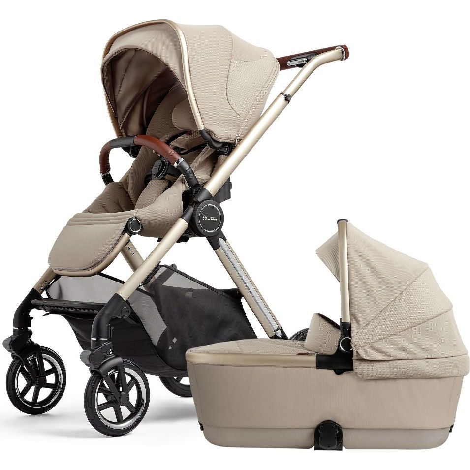 Silver Cross Reef 2 Stroller + Folding Bassinet - Ganache (2024)