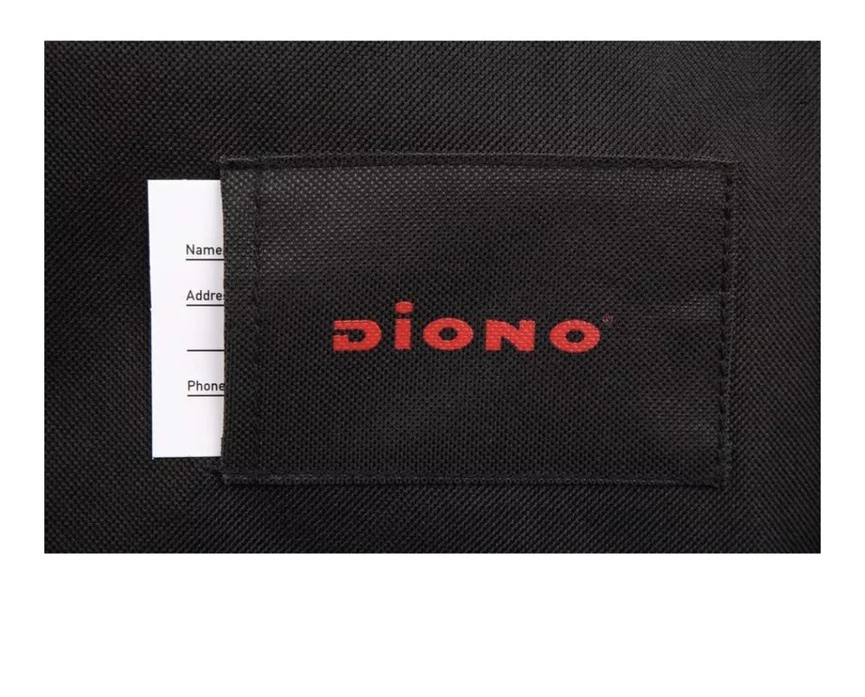 Diono Car Seat Travel Backpack with padded Shoulders - Black / Red