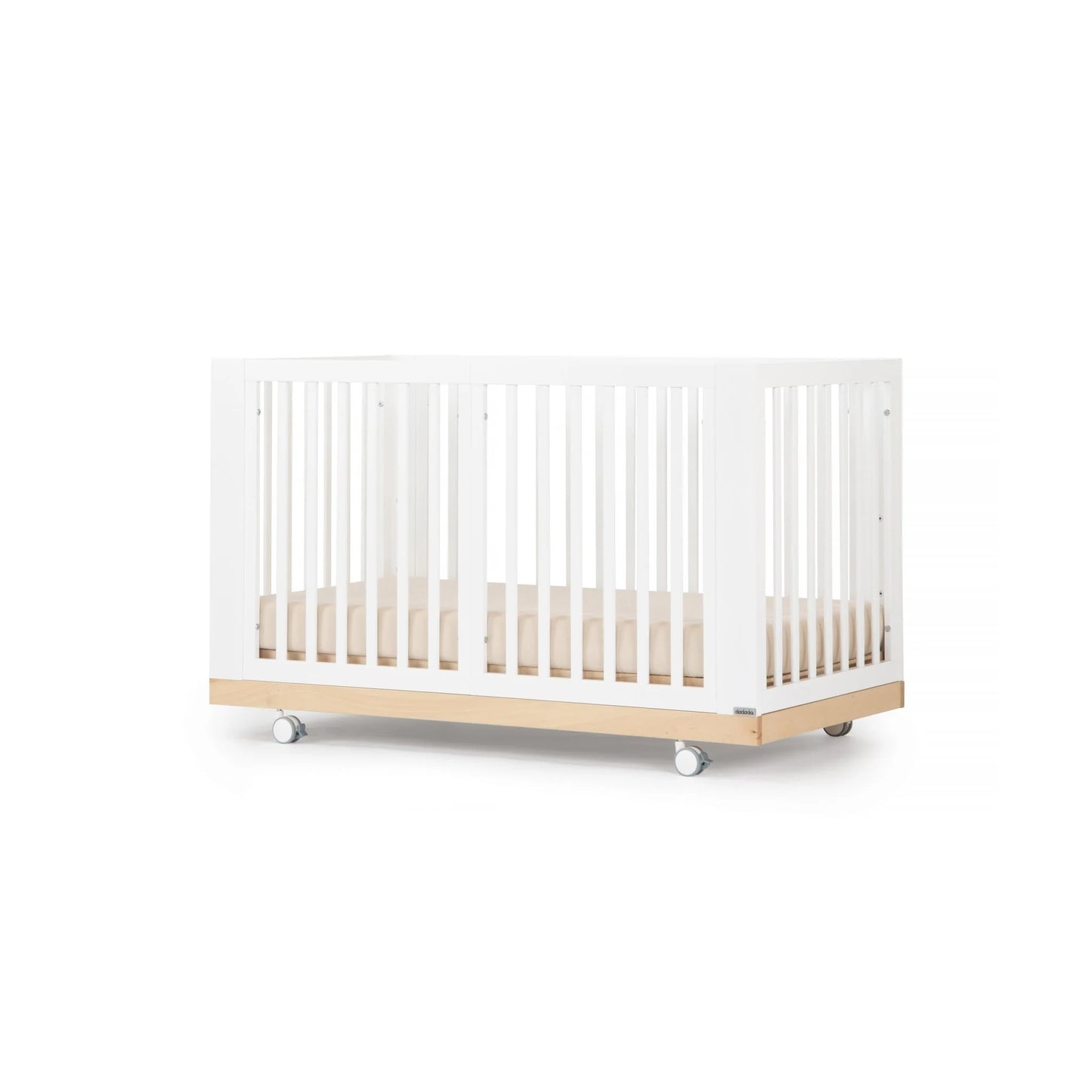 Spirit 8-in-1 Convertible Crib - White\Natural