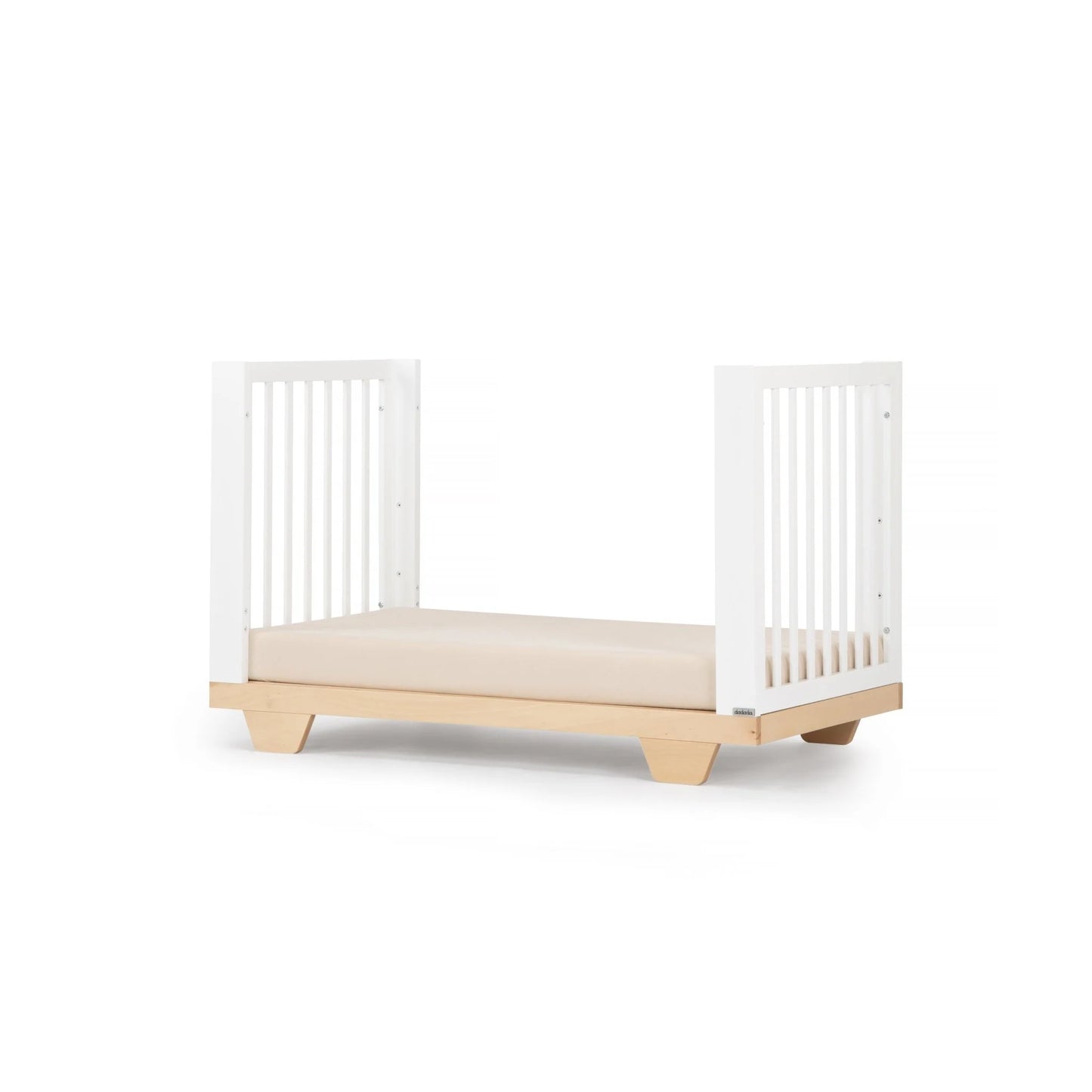 Spirit 8-in-1 Convertible Crib - White\Natural