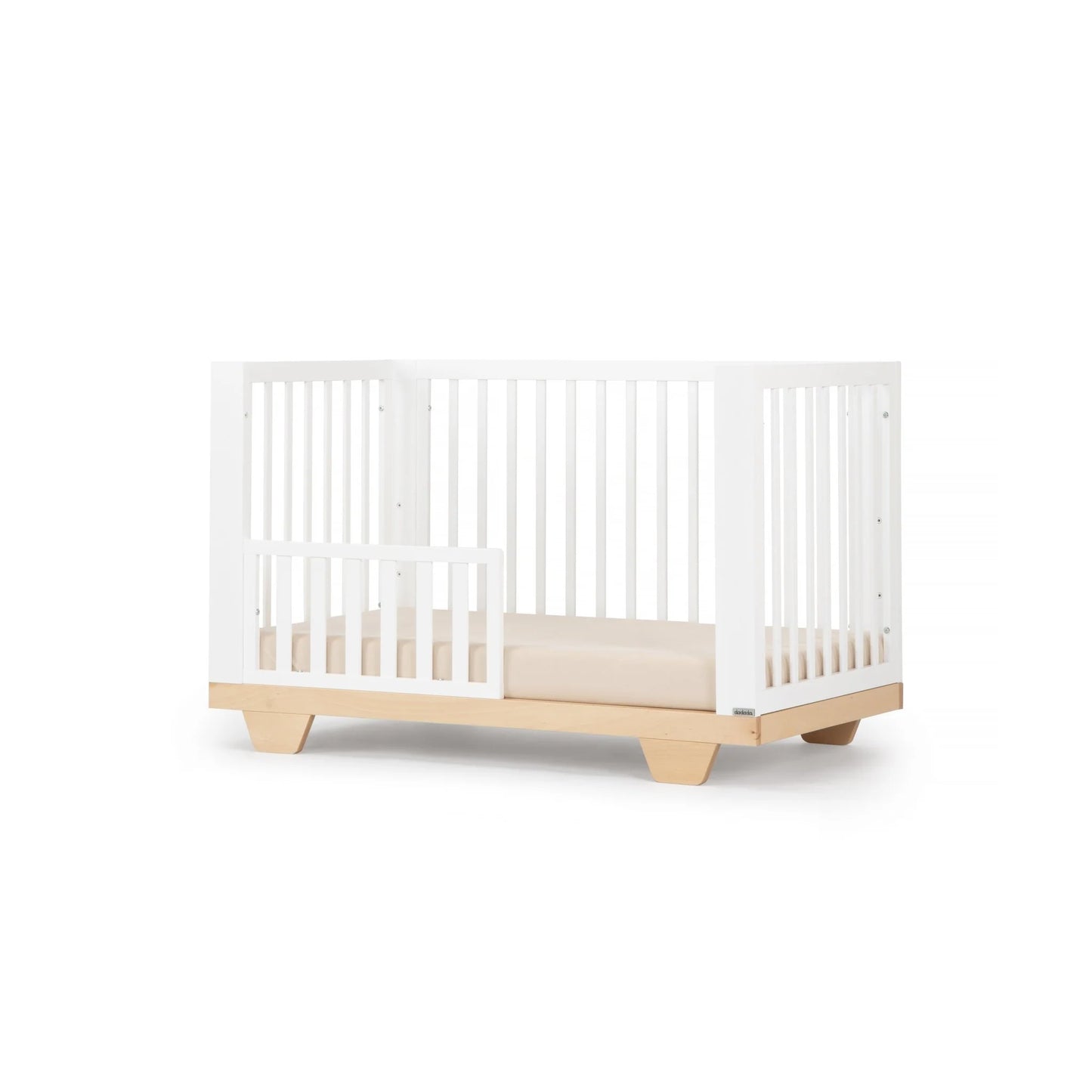 Spirit 8-in-1 Convertible Crib - White\Natural