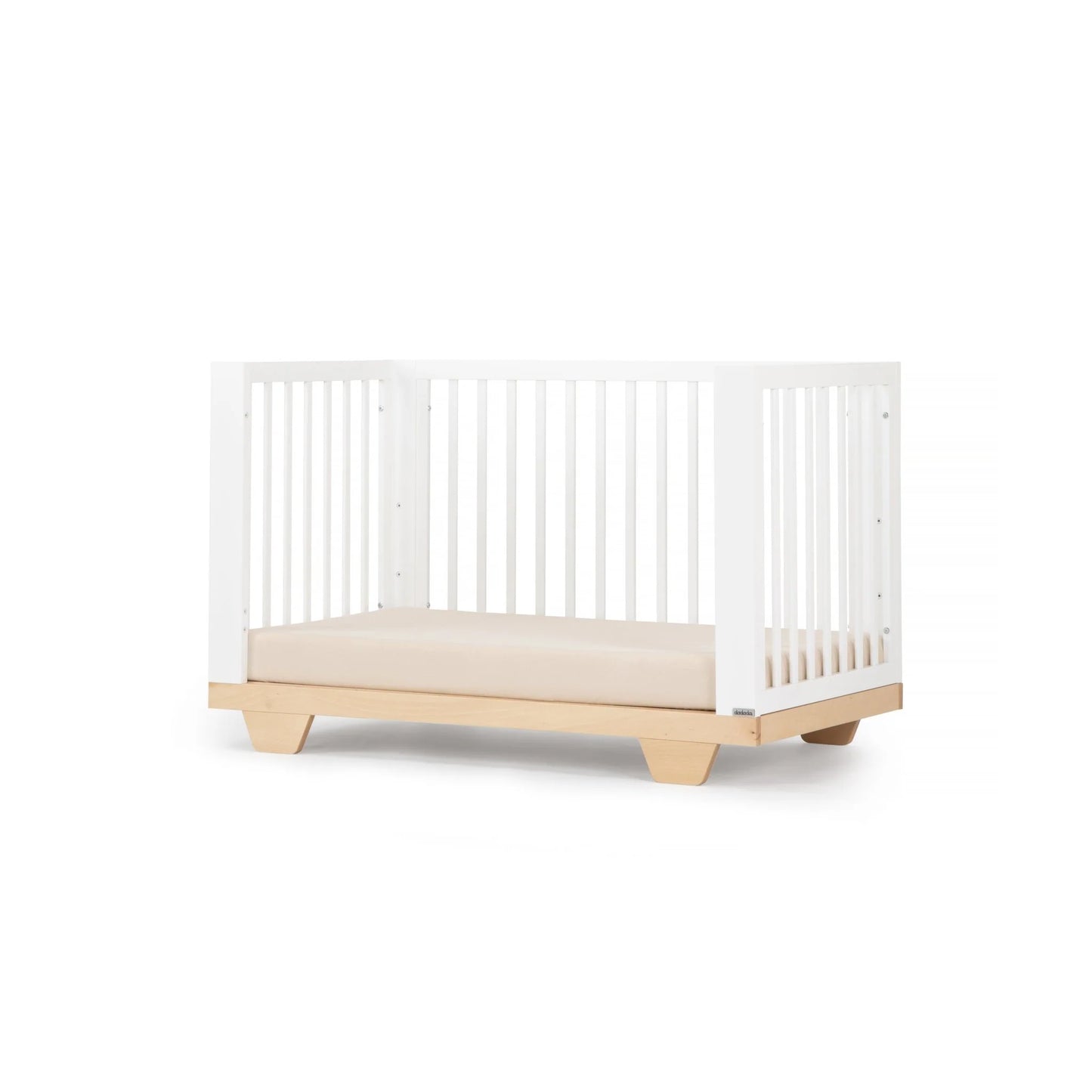 Spirit 8-in-1 Convertible Crib - White\Natural