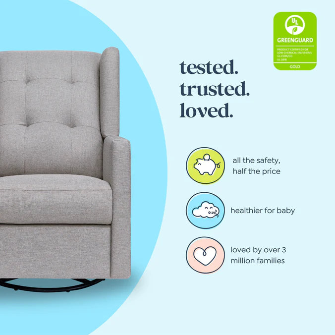 Maddox Recliner & Swivel Glider- Misty Grey