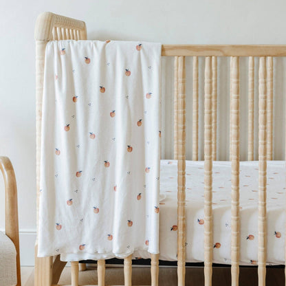 Minky Stretch Luxe Swaddle - Apple