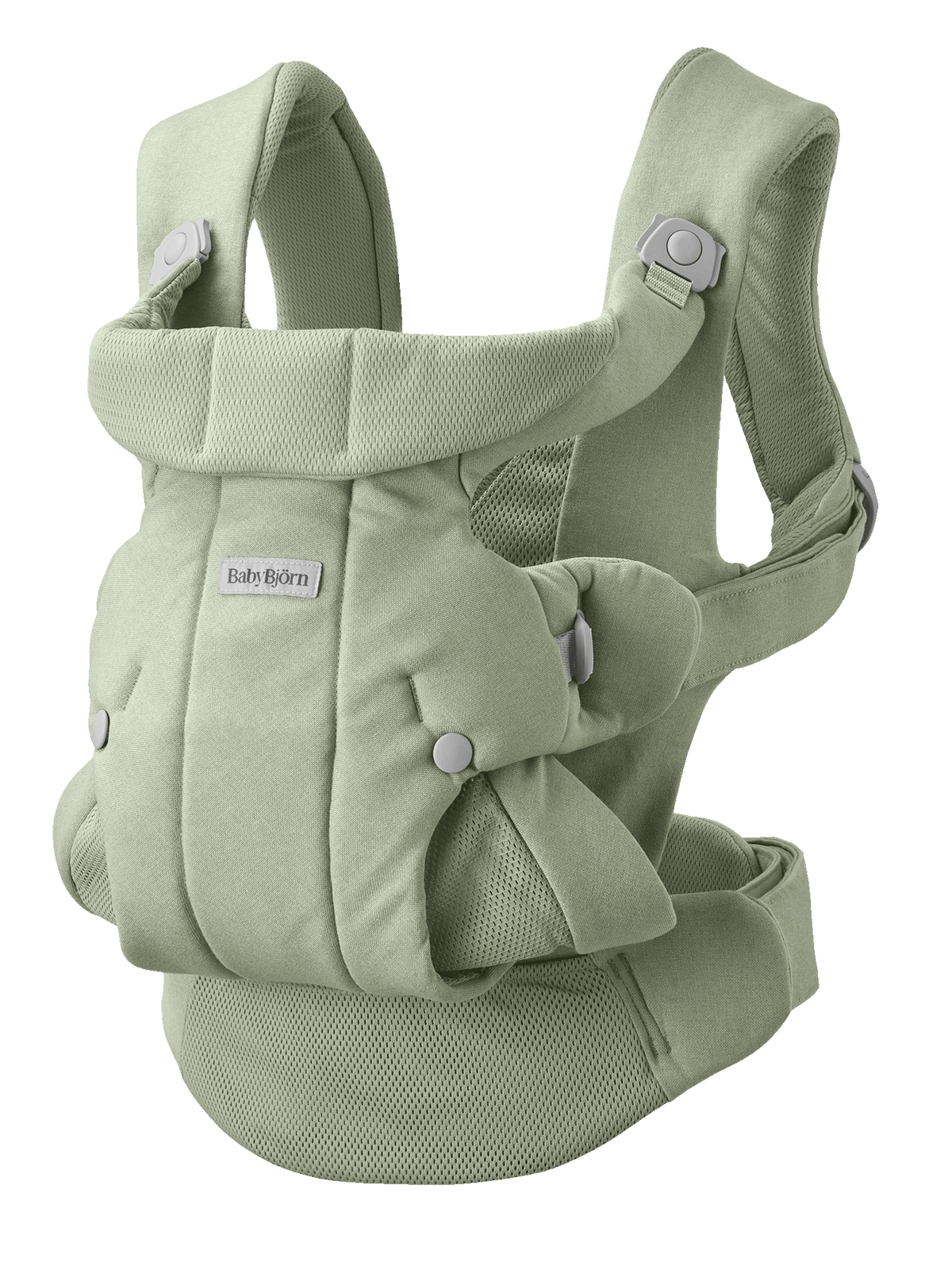 BabyBjörn Baby Carrier Hold in Light green Brushed Woven