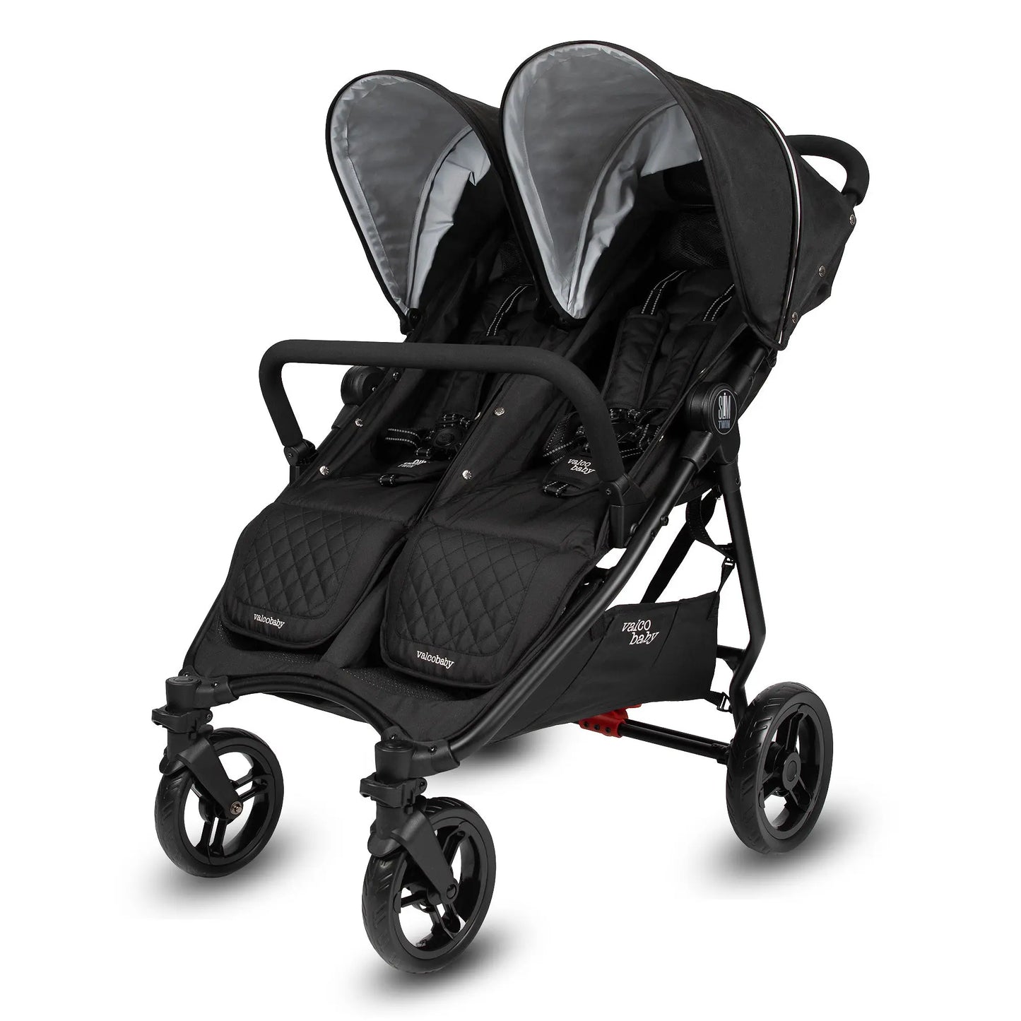 Valco Baby Slim Twin Double Stroller - Licorice Black